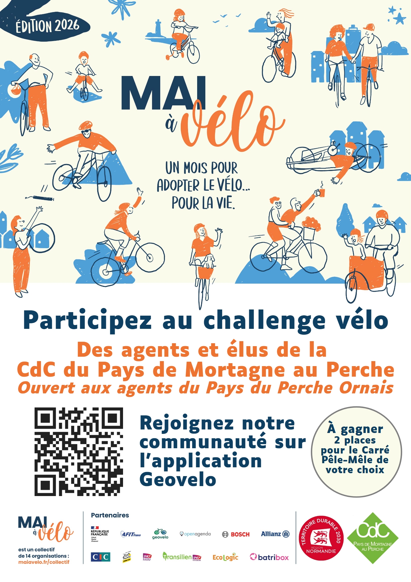 Affiche challenge Mai à vélo_employeur