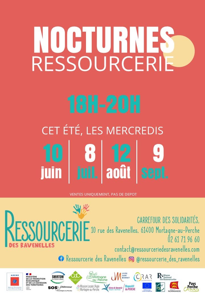 Affiche Nocturnes Ressourcerie