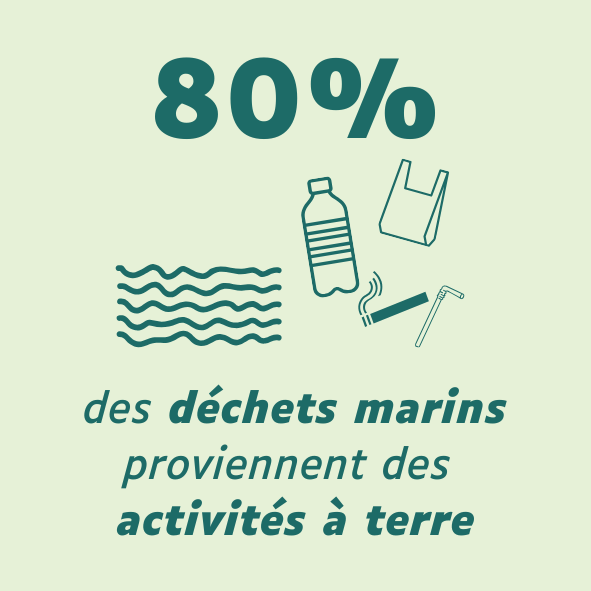 80% des déchets marins proviennent des mers